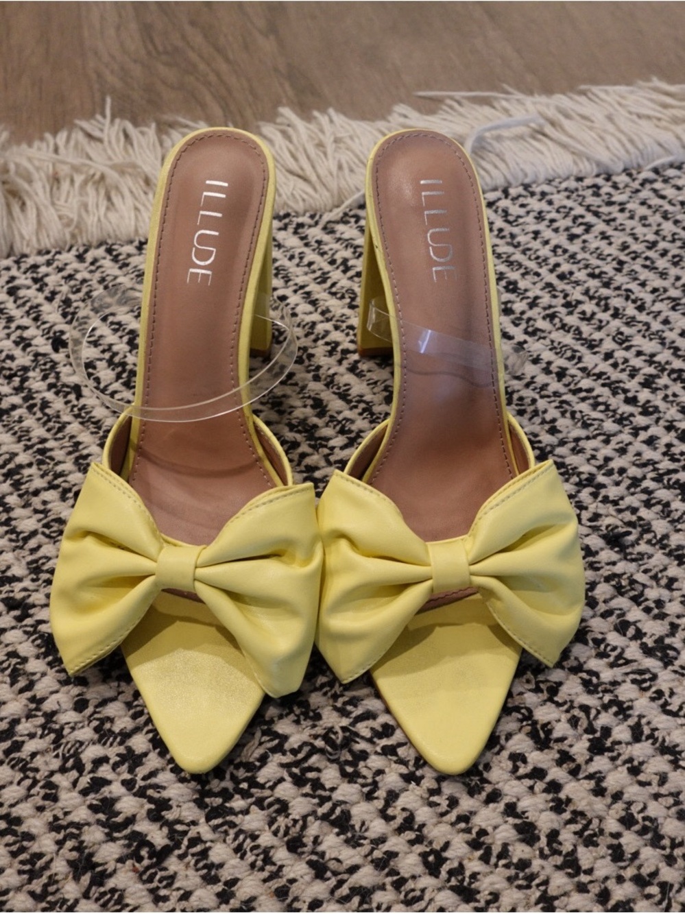 Yellow Bow Heels